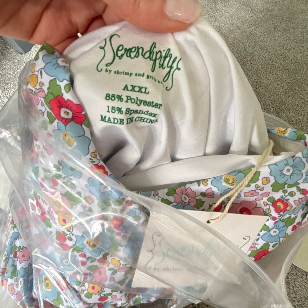 NWT Shrimp and Grits Women’s floral one piece, $68 2XL F37 - Picture 3 of 6